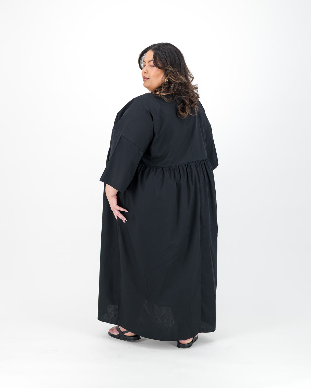 Black Pocket Maxi Dress