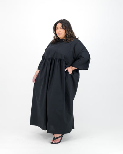 Black Pocket Maxi Dress