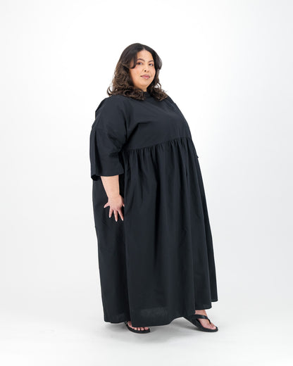 Black Pocket Maxi Dress
