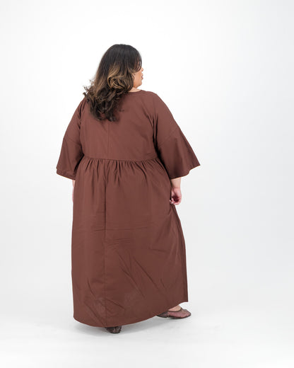 Chocolate Pocket Maxi Dress