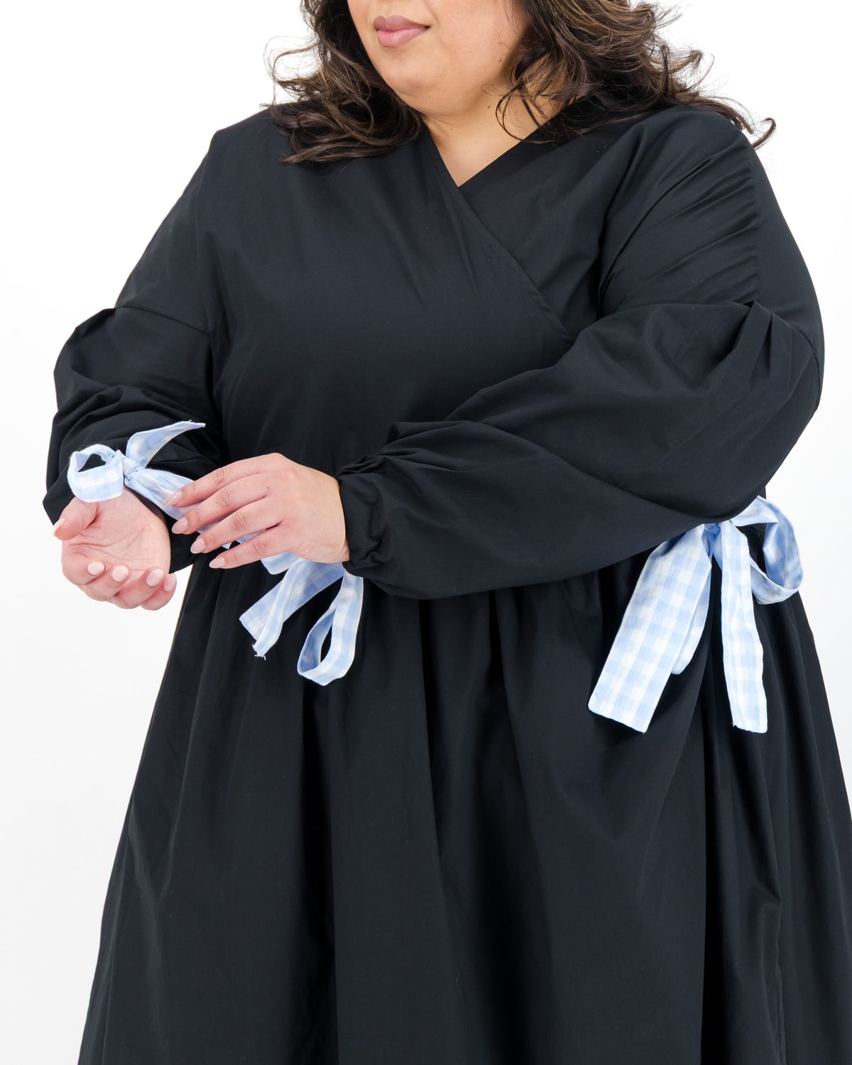 Black Wrap Maxi Dress