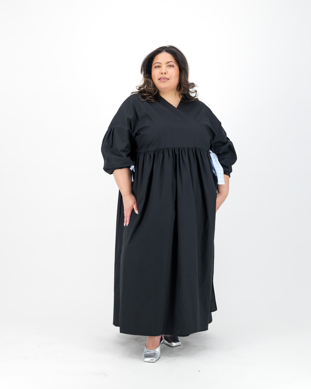 Black Wrap Maxi Dress