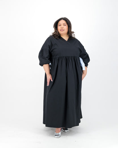 Black Wrap Maxi Dress