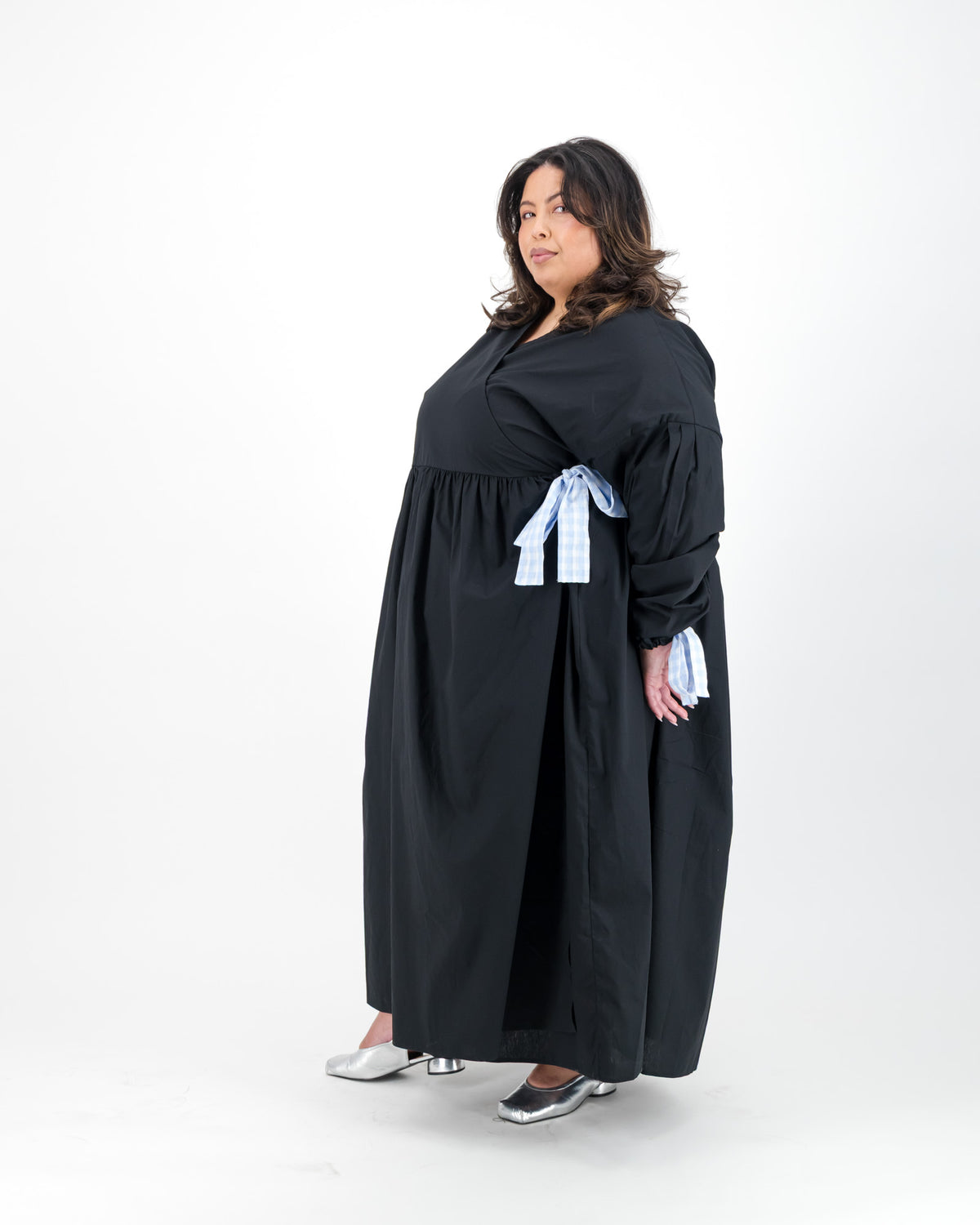 Black Wrap Maxi Dress