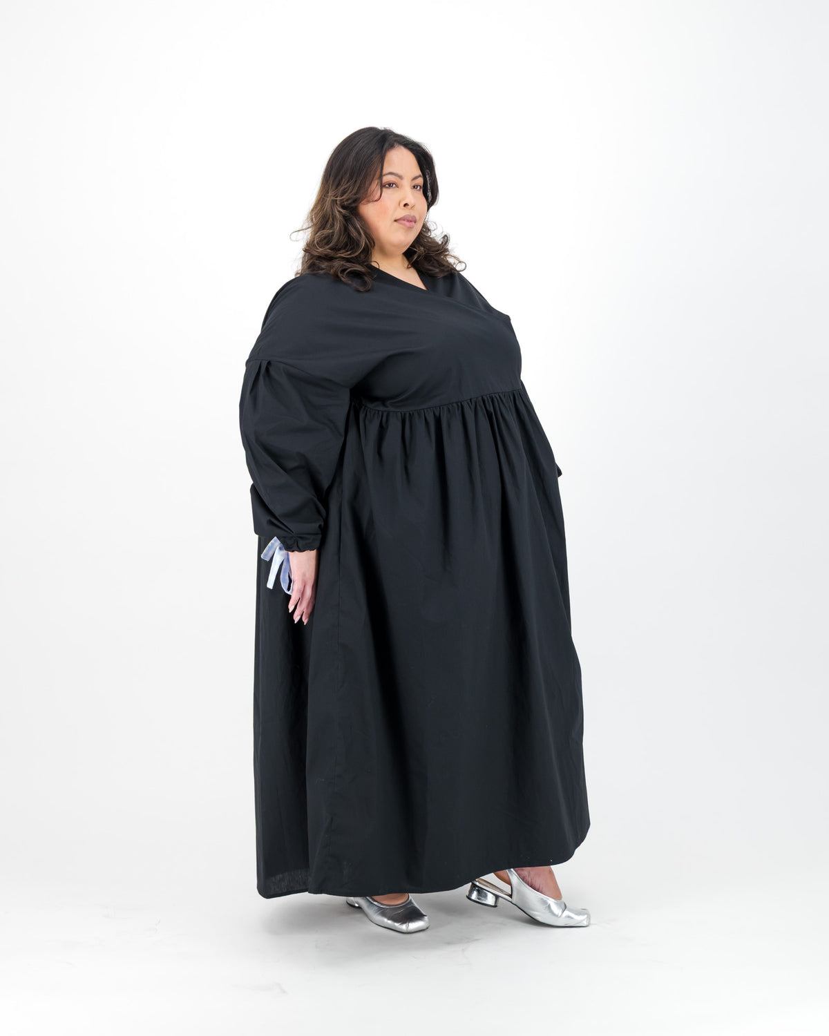 Black Wrap Maxi Dress