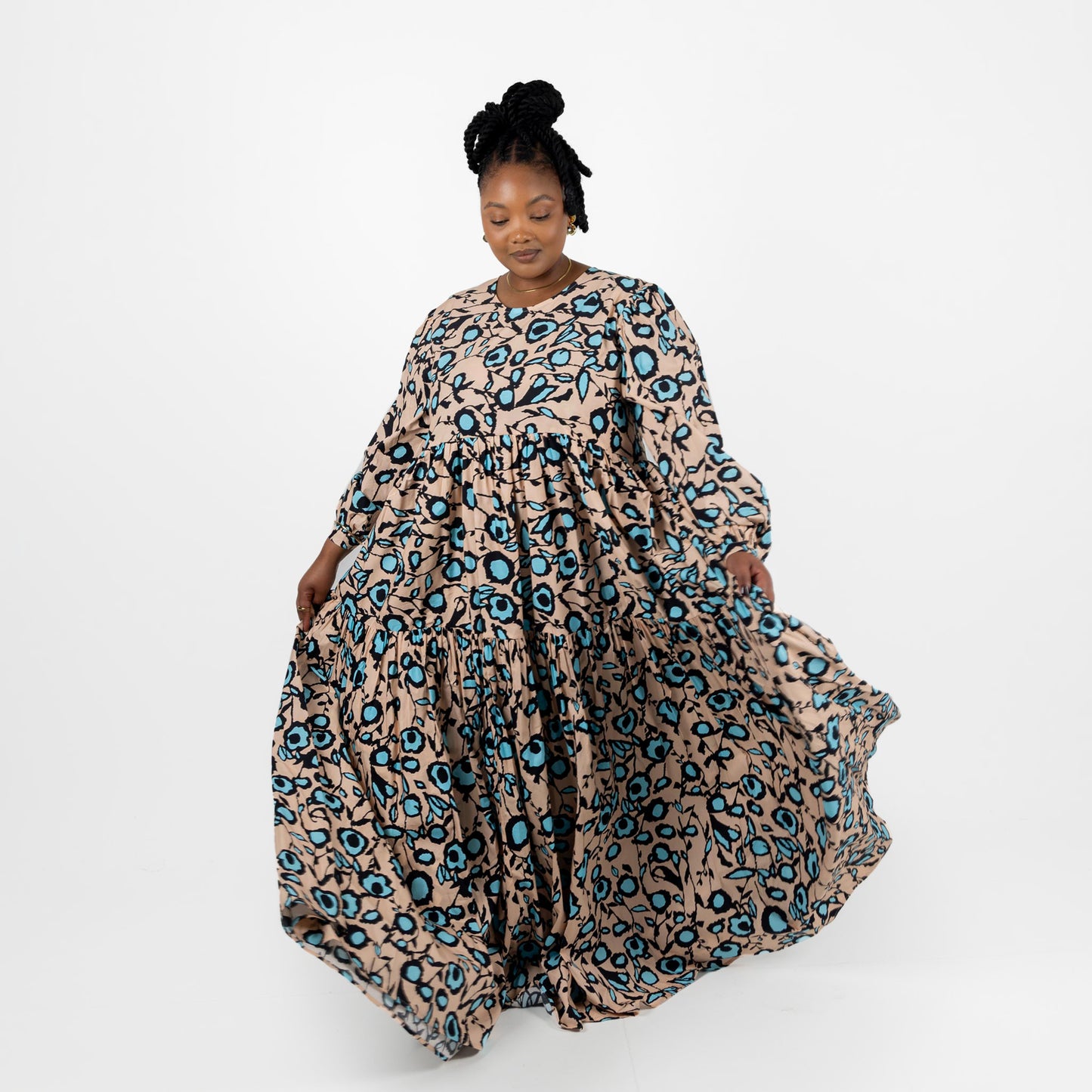 Floral Tiered Maxi Dress