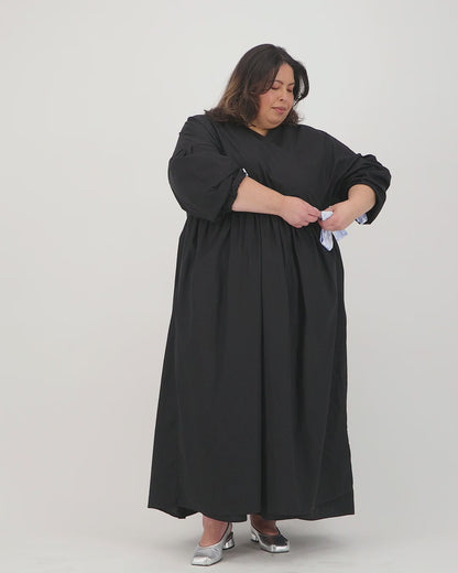 Black Wrap Maxi Dress