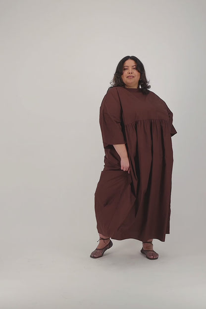 Chocolate Pocket Maxi Dress